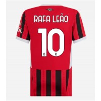 Dres AC Milan Rafael Leao #10 Domaci za Žensko 2024-25 Kratak Rukav